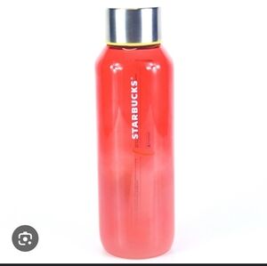 Starbucks 2022 Pink Ombre Glass Water Bottle